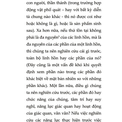Bàn Về Linh Hồn - Peri Psychēs - Tác Phẩm Triết Học Kinh Điển