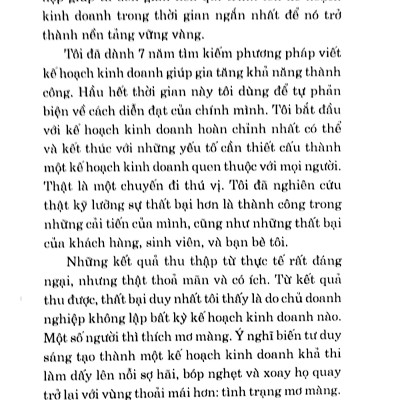 Lập Kế Hoạch Kinh Doanh Trong 1 Giờ