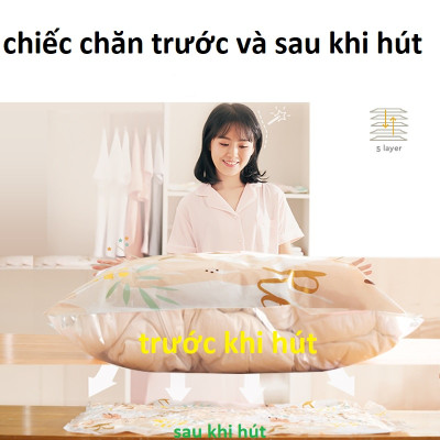 Túi hút chân không đựng quần áo, chăn gối mẫu relax