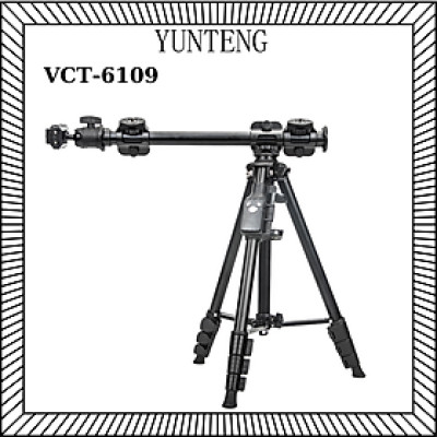 Chân máy tripod YUNTENG VCT-6109 hỗ trợ quay chụp Topsot từ trên xuống - Hàng chính hãng