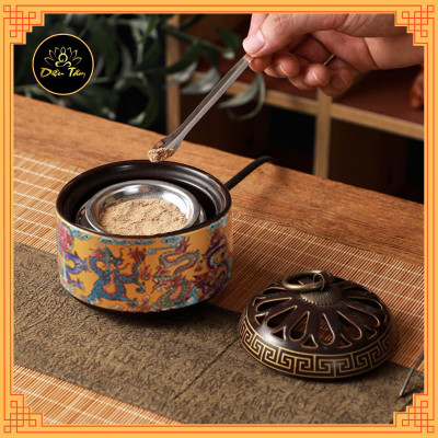 Lư điện xông trầm hương lư xông trầm size to có hẹn giờ có bảo hành dùng để xông trầm, tinh dầu - Diệu Tâm lư điện rồng