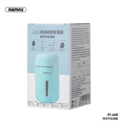 Máy phun sương tạo ẩm lọc không khí remax rt a610 dung tích 280ml - máy khuếch tán tinh dầu có quạt cho phòng nhỏ và oto xe hơi - hàng chính hãng