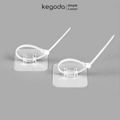 Bộ Miếng Dán Chịu Lực Kèm Dây Đai Rút Cố Định Chống Lật Tủ Kệ KEGODA (Không Cần Khoan)