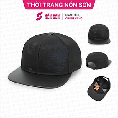 Mũ snapback hiphop NÓN SƠN hoa văn ngẫu nhiên MC210AK-ĐN5HV