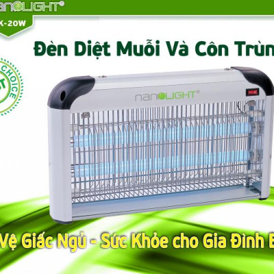 Đèn diệt muỗi và côn trùng Nanolight IK-20W (BẢO HÀNH CHÍNH HÃNG)
