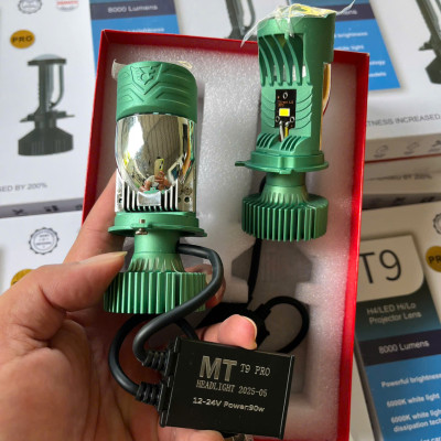 T9 Pro 90W – Mẫu Đèn Bi Cầu LED Lắp ÔTo XeMáy Cực Sáng, Cắt Ánh Sáng Chuẩn, Chống Chói Tuyệt Đối