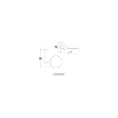Giá để ly AX-5507 - INOX SUS 304