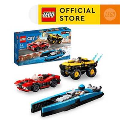 LEGO City 60395 Bộ sưu tập 3 xe đua kết hợp (362 chi tiết)
