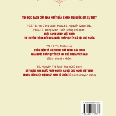 Xây dựng, hoàn thiện nhà nước pháp quyền xã hội chủ nghĩa Việt Nam. Giai đoạn mới, yêu cầu mới - bản in 2024