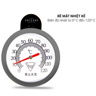 Đồng hồ nhiệt kê đo nhiệt độ nước bằng cơ CAFE DE KONA