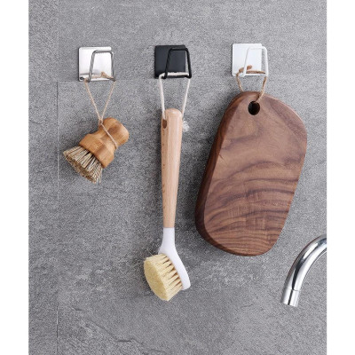 Móc Gắn Tường, Móc Inox Đa Năng, Móc Treo Vung Nồi Dán Tường, Treo Miếng Cọ Rửa Bát, Nồi, Xoong Chảo Tiện Dụng. TakyHome 2010