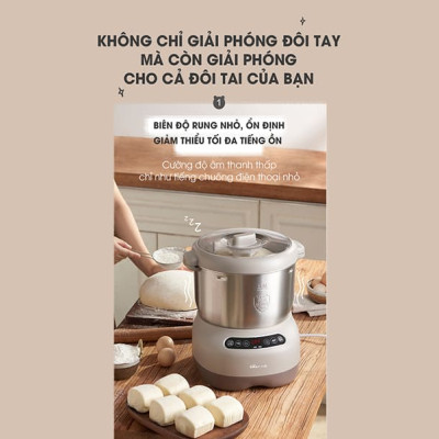 Máy Trộn Bột Ủ Bột Lên Men Tự Động BEAR HMJ-A70C1 Chống Dính Bột Dung Tích 7 Lít Công Suất 250 W - Bản Nội Địa
