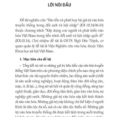 Hệ Giá Trị Văn Hóa Việt Nam (Tái bản 2025)
