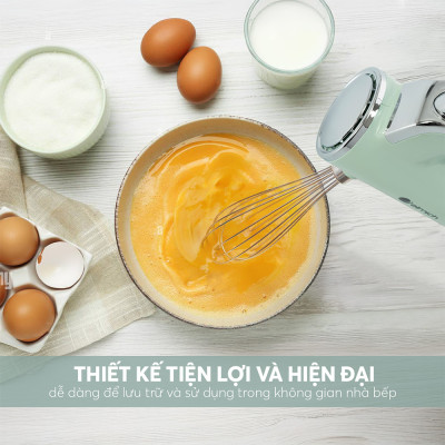 Máy Đánh Trứng, Trộn Bột Cầm Tay Elmich MME-9116 400W, Hàng Chính Hãng, 5 Tốc Độ - JoyMall