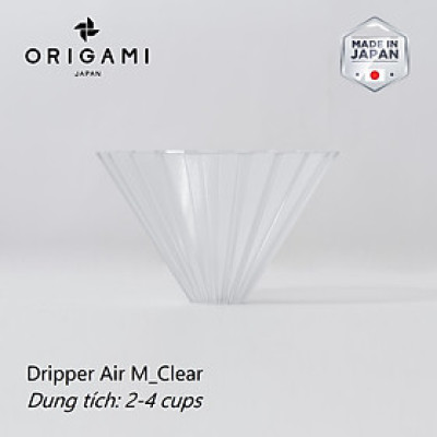 Phễu nhựa V60 02 Origami Dripper Air M Pour over