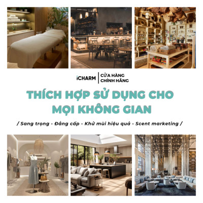 Máy tạo mùi thơm, khuếch tán tinh dầu trực tiếp, công nghệ Nano, app điều khiển i119 - Hàng chính hãng iCHARM