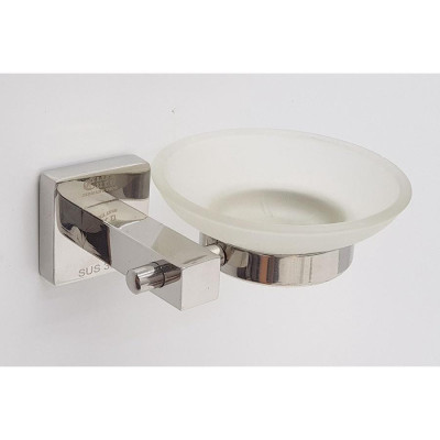 Bộ phụ kiện 6 món bát vuông inox sus 304 cao cấp Eurolife EL-P02