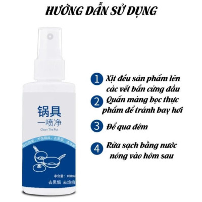 Chai Xịt Loại Bỏ Rỉ Sét Nồi Chảo 100Ml Tiện Dụng