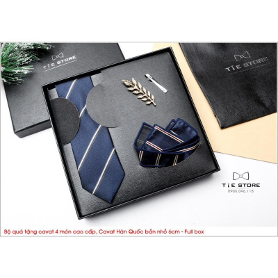NHIỀU MẪU Cavat Bộ Cao Cấp Hàn Quốc 4 món Phụ Kiện - Full box kèm túi xách