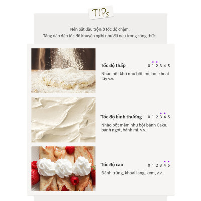 Máy đánh trứng Lock&Lock Hand Mixer EJM501DGRY 250-300W - Hàng chính hãng