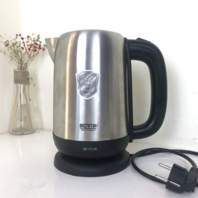 Ấm đun siêu tốc inox cao cấp Bennix BN-107EK - 2200W - 1,7L - Hàng chính hãng