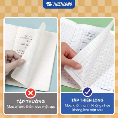Combo 5/10/20 Tập học sinh chống lóa 80 trang 4 ô ly vuông 2.5mm 100gsm Thiên Long TP-NB003 - Mẫu ngẫu nhiên
