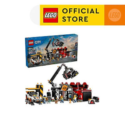 LEGO CITY 60472 Đồ Chơi Lắp Ráp Bãi Phế Liệu Ô Tô (871 chi tiết)