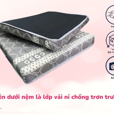 Topper Foam Kingroll Cao Cấp Dày 9cm Đủ Size Giao Màu Ngẫu Nhiên