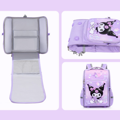 Ba lô học sinh tiểu học phong cách mới có hình dễ thương, bảo vệ cột sống cho các em học sinh tiểu học, ba lô nhẹ dung tích lớn, tiện ng cho bé - HS1314