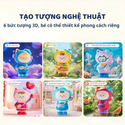 Tô tượng thạch cao mini DIY tự làm cho bé Mideer Plaster Artisan Art Kit