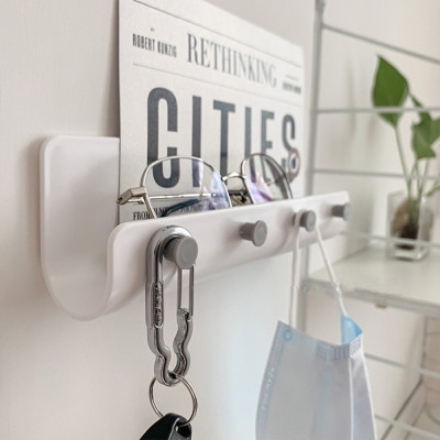 Giá Dán Tường Để Đồ Tiện Dụng, Móc Treo Đồ: Chìa Khóa, Điện Thoại, Đồ Dùng Cá Nhân, Sử Dụng Miếng Dán 3M. TakyHome 4002