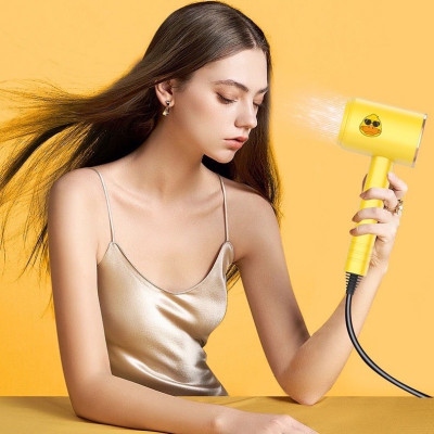 Sấy tóc mini hình  con vịt vàng , phụ kiện tóc làm đẹp không thể thiếu của chị e phụ nữ 
