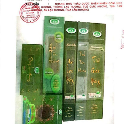 Nhang sạch thảo dược HOA TÂM HƯƠNG 3 tấc (30cm)- HƯƠNG TRẦM- hộp 300 cây