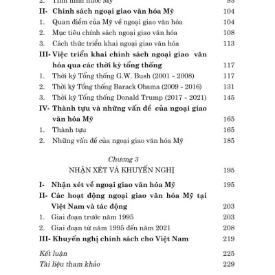 Ngoại giao văn hóa Mỹ trong hai thập niên đầu thế kỷ XXI - bản in 2024