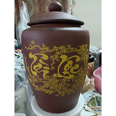 Hũ sành đựng gạo Bát Tràng loại 20kg