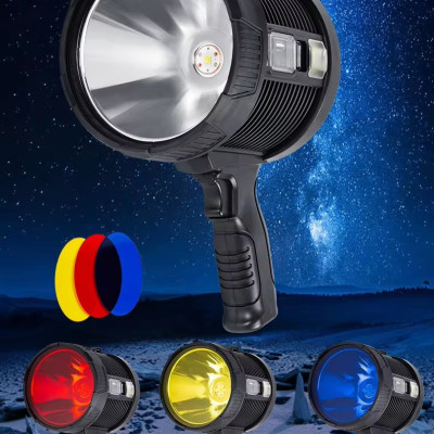 Đèn pin cầm tay tìm kiếm cứu nạn Terino WP-470 (chống nước, sạc điện và sạc năng lượng mặt trời) - Hàng chính hãng