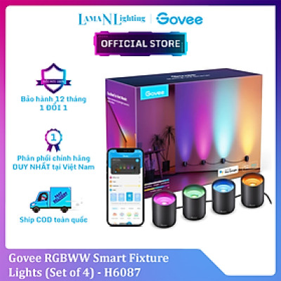 Đèn LED gắn tường trang trí nội thất Govee RGBWW Smart Fixture Light H6087 | Thắp sáng phòng khách, cầu thang, hành lang