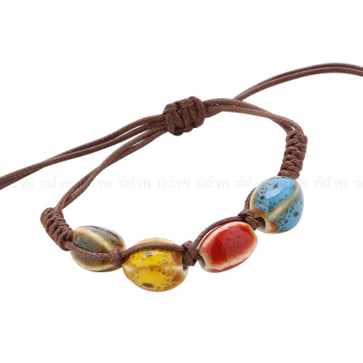 Combo 2 Dây Sứ 3-4 Hạt A 262 - Móc Khóa A 261 (Mẫu Ngẫu Nhiên)