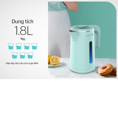 Bình đun siêu tốc Sunhouse 1.8 lít SHD1351 - Hàng chính hãng