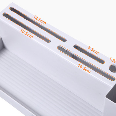 Kệ Đựng Gia Vị Nhà Bếp 4 Móc Treo Tường Thoát Nước (Màu ngẫu nhiên)