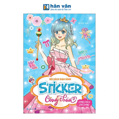 Bộ Sách Dán Hình - Sticker Công Chúa - Công Chúa Dịu Dàng