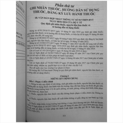 Sách Luật Dược sửa đổi, bổ sung và Các Quy Định Mới Nhất Dành Cho Ngành Dược, Dược Sĩ, Nhà Thuốc - V2507D