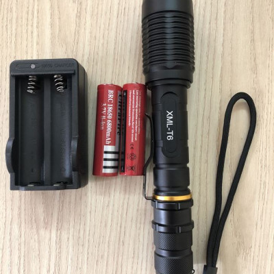 Đèn Pin Siêu Sáng XML-T6  Cao Cấp Hợp Kim Chống Nước Pin Có Thể Sạc Lại Hộp Full Box- MINIIN Chính Hãng