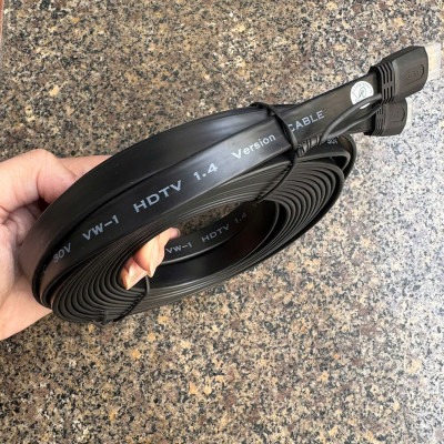 Cáp 2 Đầu Hdmi 1.4 Dây Dẹp Dài 10M Hình Ảnh Sắc Nét Chuẩn Full Hd