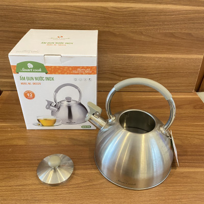 Ấm Đun Nước Siêu Tốc Bằng inox 304 Elmich Smartcook SM-3328 (Có Còi Báo Khi Nước Sôi) - Hàng Chính Hãng