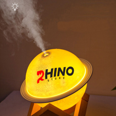 Máy phun sương tinh dầu tạo ẩm Rhino H301 hình mặt trăng, dung tích 200ml, nhỏ gọn - Hàng chính hãng