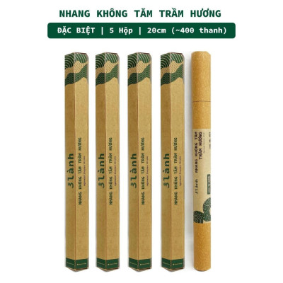 Nhang Không Tăm Trầm Hương Đặc Biệt 3 Lành Giá Sỉ Từ 5 Ống Tự Nhiên 100% 7-12 Năm Trầm Thờ Cúng Thư Giãn Yoga Thiền Định Trang Trí Nhà Cửa