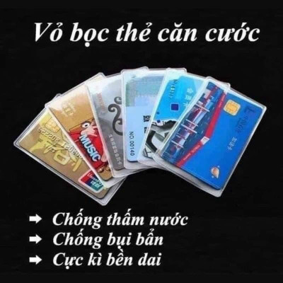 Combo 3 Bọc Thẻ Căn Cước, Vỏ Silicon, Loại Trong Suốt, Bao Đựng Có Nắp, Nhân Viên, Ngân Hàng, Sinh Viên. Takyhome 5979