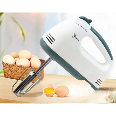 Máy Đánh Trứng Cầm Tay 7 Tốc Độ Công Suất Lớn Tặng Kèm 4 Que Đánh Cao Cấp Thép Không Gỉ - Hàng Chính Hãng - Hàng Nhập Khẩu