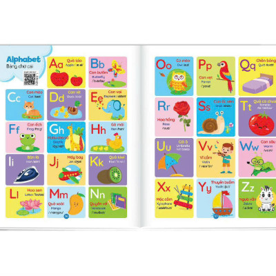 Sách - Bé Học Tiếng Anh Qua Hình Ảnh (1.000+ Từ Vựng Tiếng Anh Đầu Tiên Cho Bé - 28 Chủ Đề - File Nghe QR)